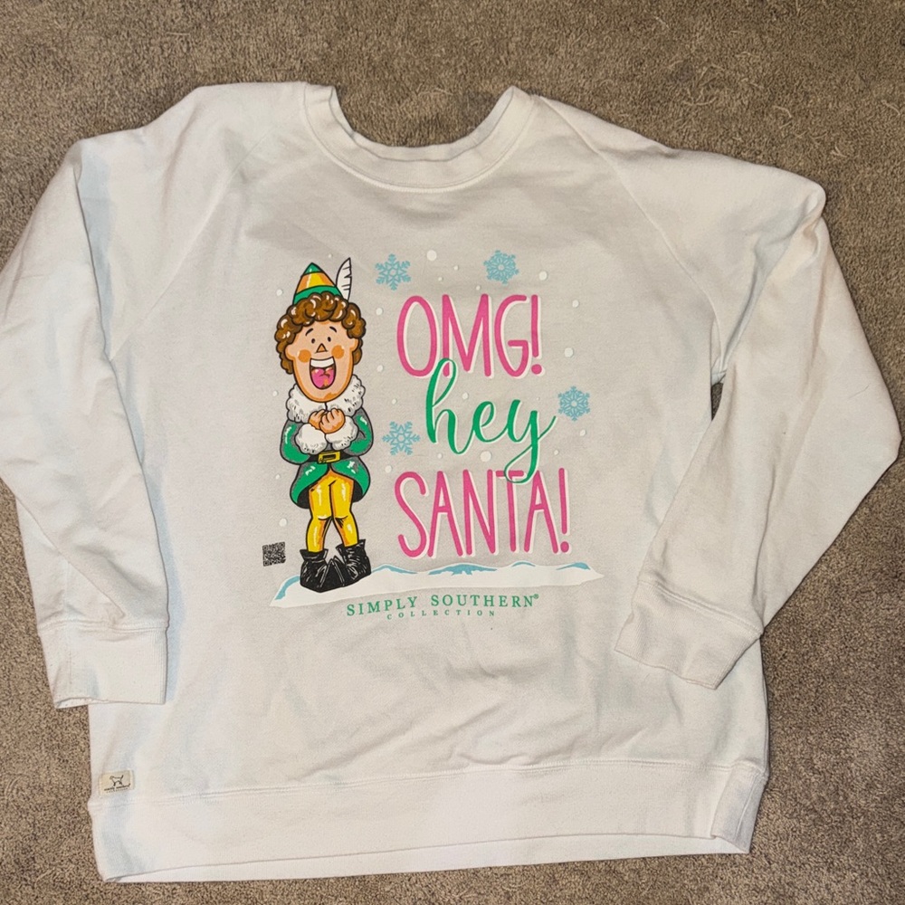 Simply Southern White Holiday Sweatshirt
